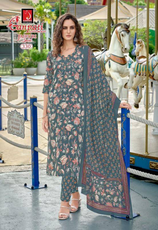 Ganpati jaipuri vol-16 cotton wholesale kurti manufacturers in surat