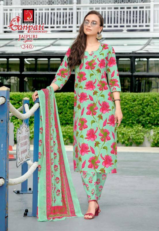 Ganpati jaipuri vol-16 cotton wholesale kurti manufacturers in surat
