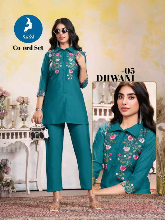 Kaya dhwani coord set wholesale branded kurtis in mumbai