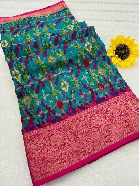 Shorya ajrakh gold print wholesale sarees india