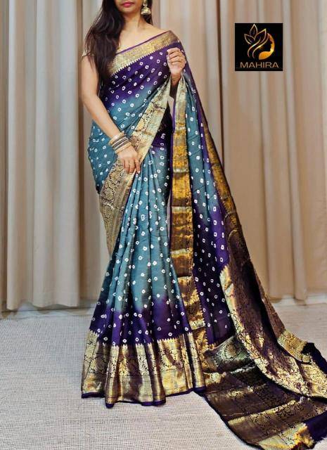 Shorya kanjivaram bandhani wholesale sarees online india
