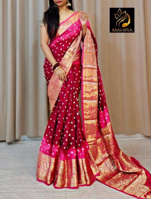 Shorya kanjivaram bandhani wholesale sarees online india