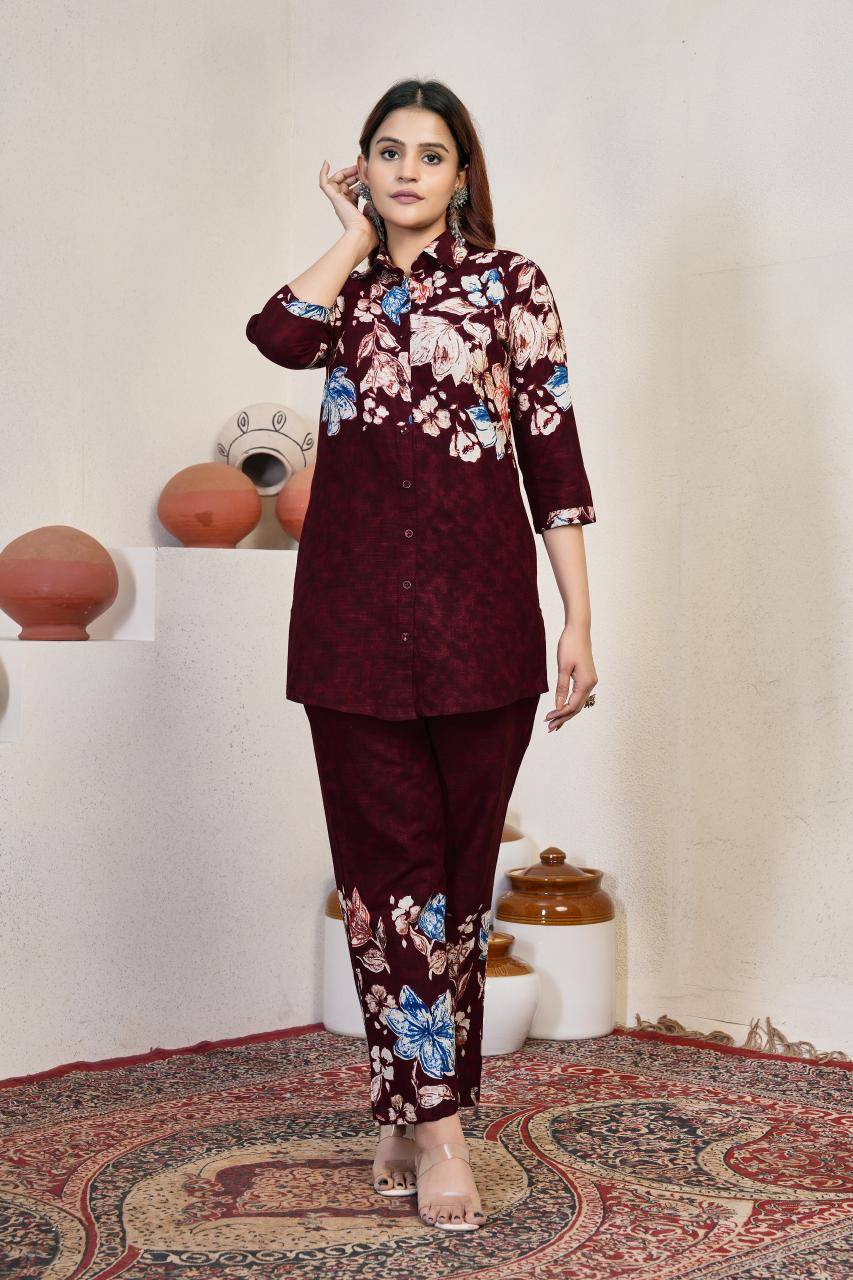 Diva 129 festive coord set wholesale kurti market in kolkata