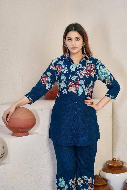 Diva 129 festive coord set wholesale kurti market in kolkata