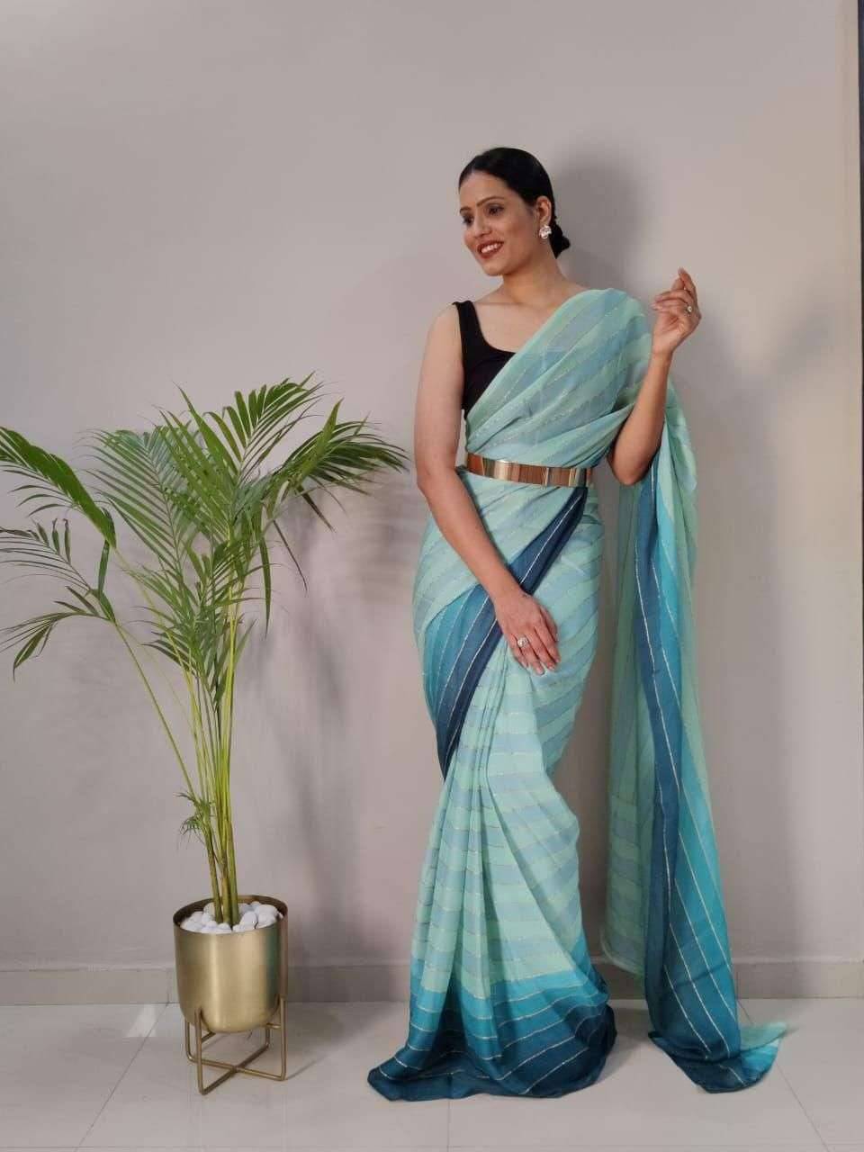 Sukhdev 1 min ready to wea wholesale sarees india
