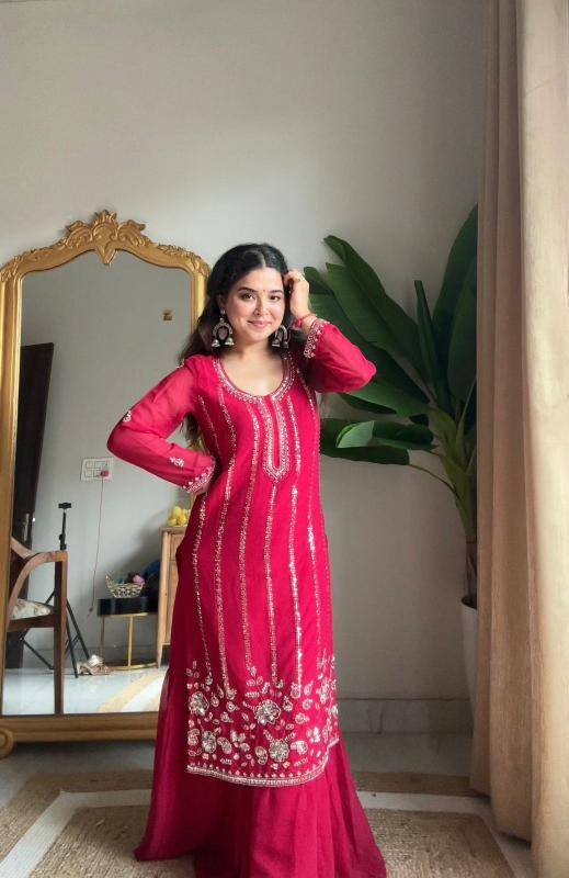 Adhya pink sarara salwar wholesale in chennai