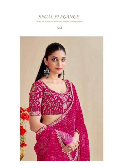 Shorya bandhaniya fancy wholesale saree market in ahmedabad