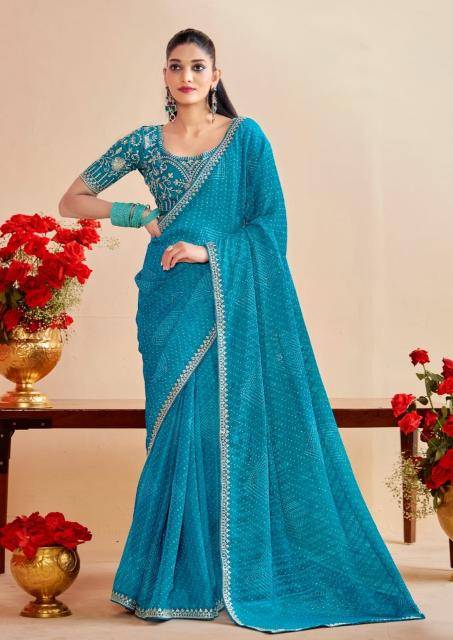 Shorya bandhaniya fancy wholesale saree market in ahmedabad