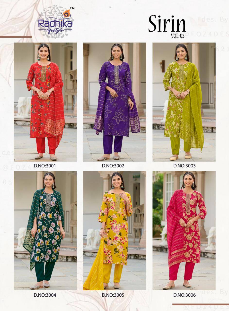 Radhika lifestyle sirin vol 3 kurti wholesale in new market kolkata