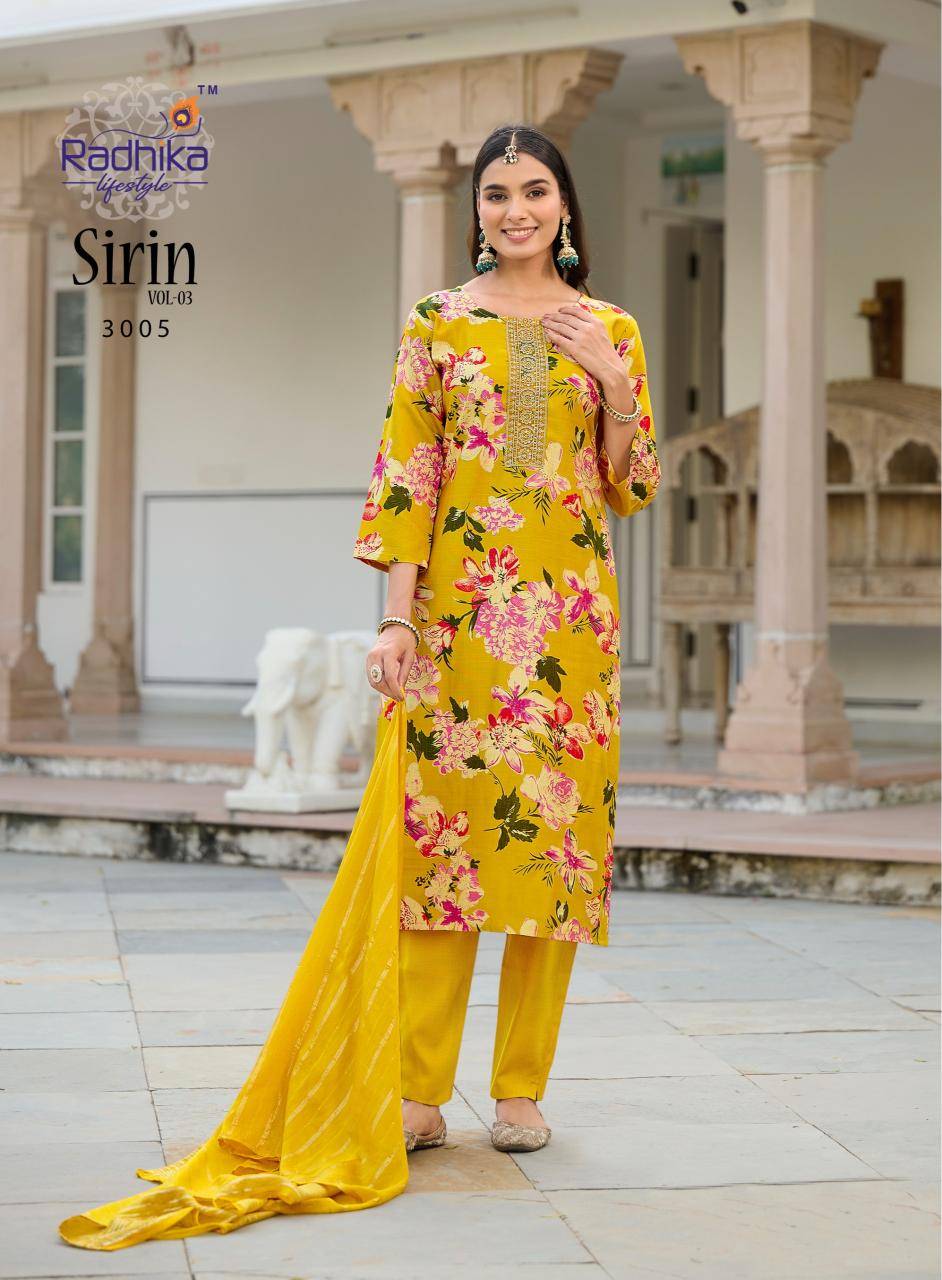 Radhika lifestyle sirin vol 3 kurti wholesale in new market kolkata