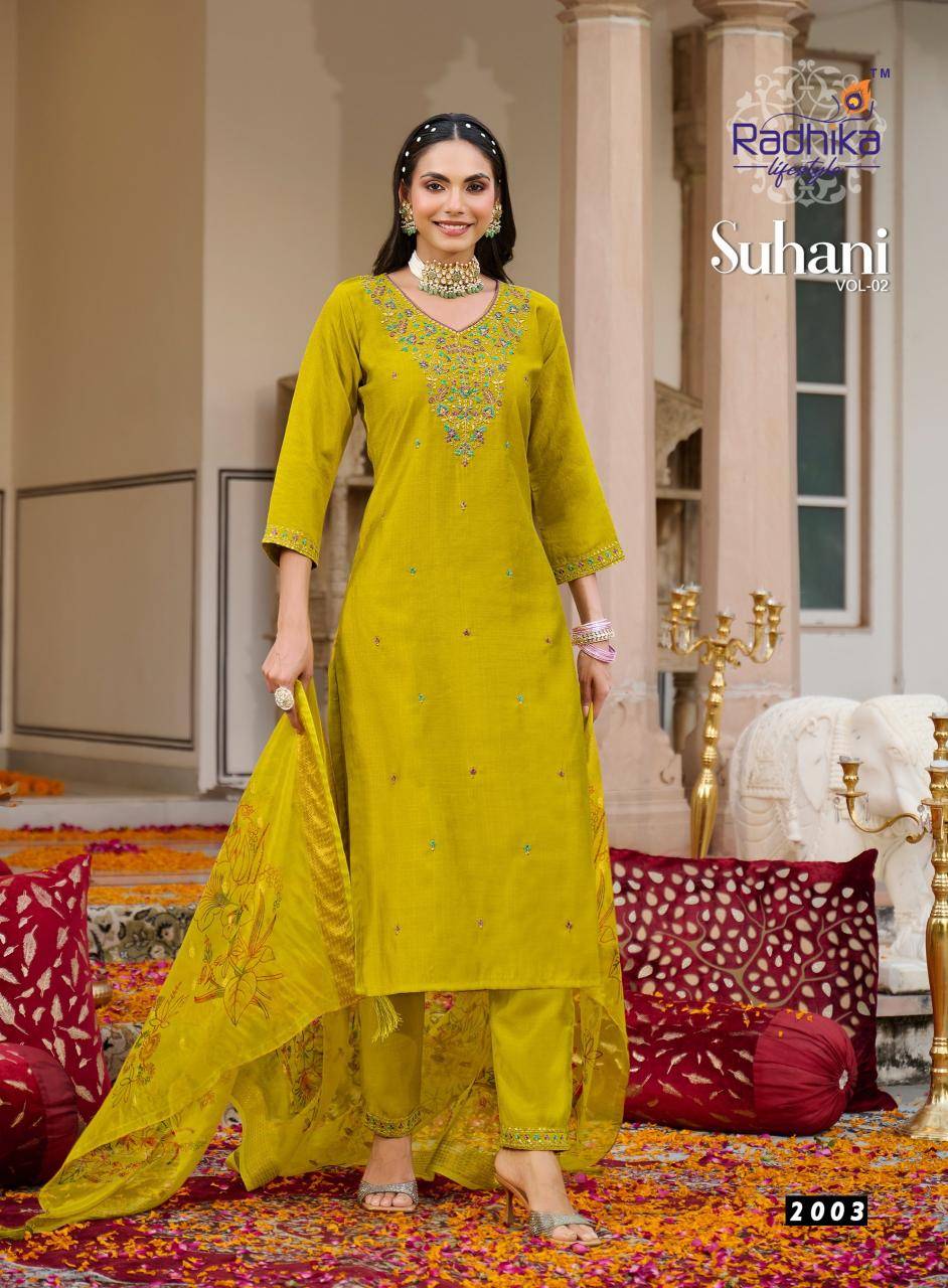 Radhika lifestyle suhani vol 2 kurti wholesale market delhi