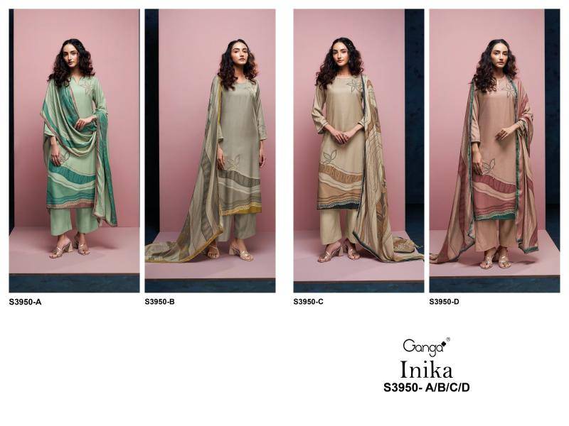 Ganga inika 3950 hyderabad dress material wholesale market
