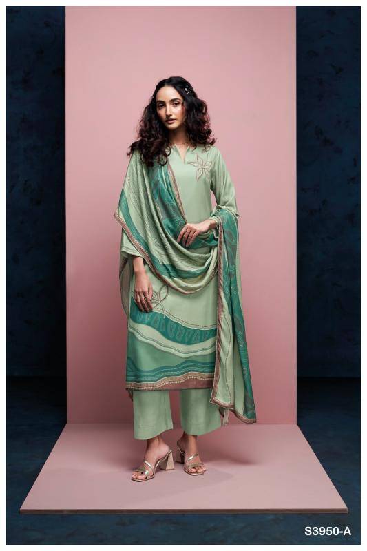 Ganga inika 3950 hyderabad dress material wholesale market