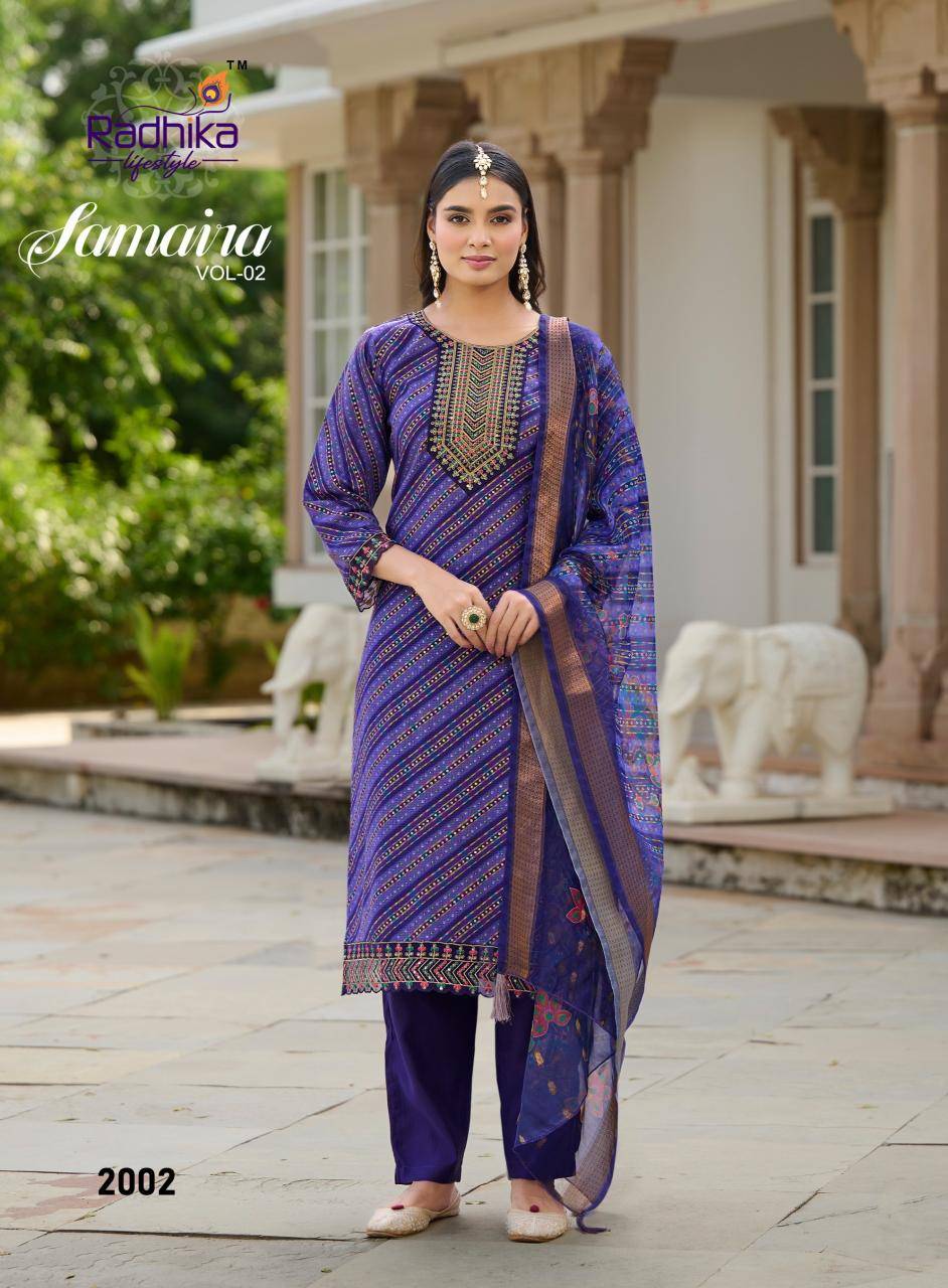 Radhika lifestyle samaira vol 2 ladies kurti wholesale market in hyderabad