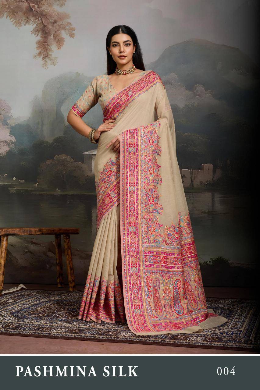Rajtex pure pashmina Saree mumbai with price 