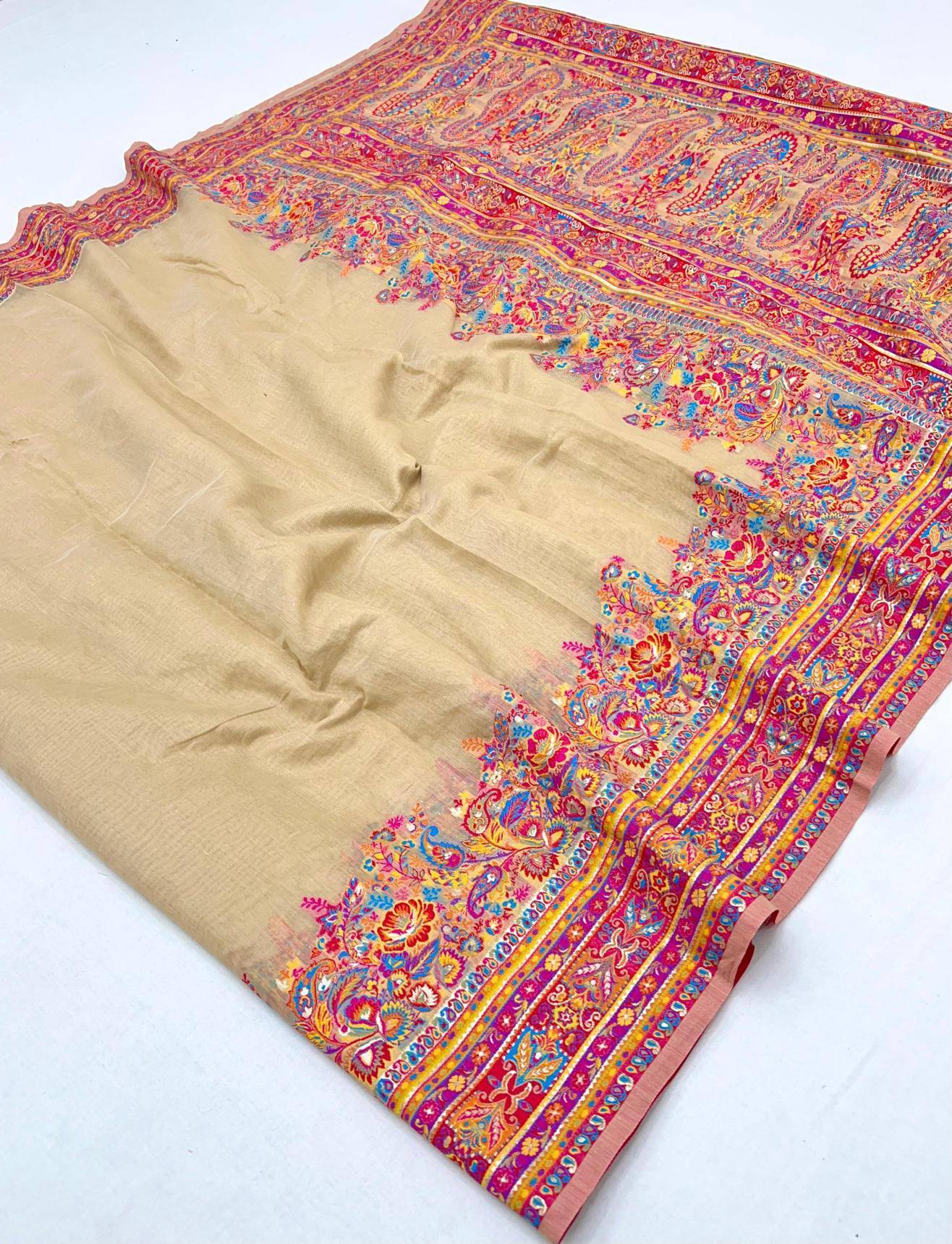 Rajtex pure pashmina Saree mumbai with price 