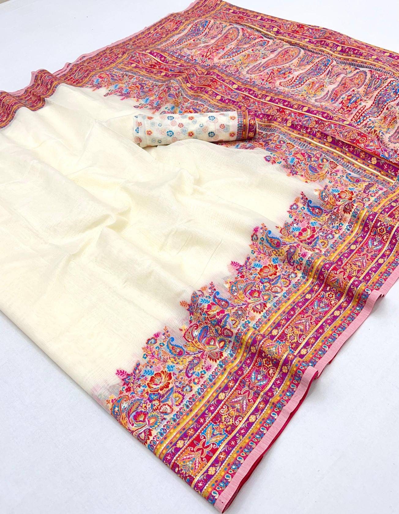 Rajtex pure pashmina Saree mumbai with price 