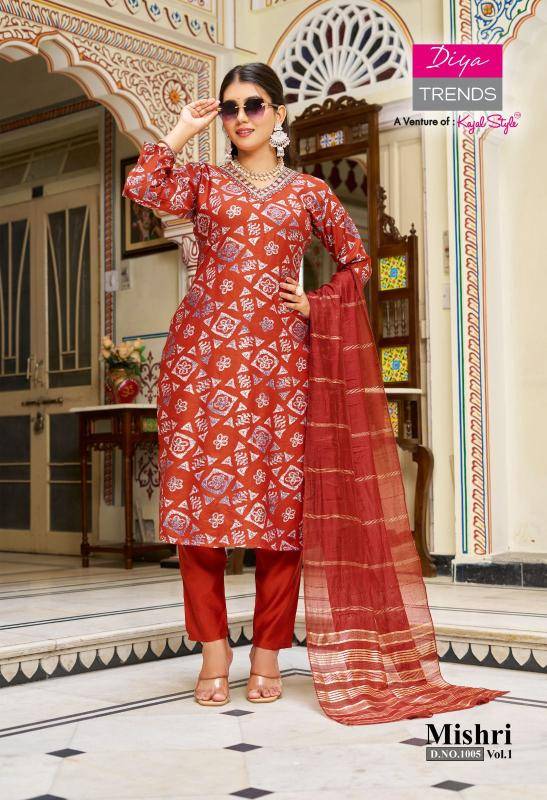 Diya trends mishri vol.1 Kurti suppliers in surat