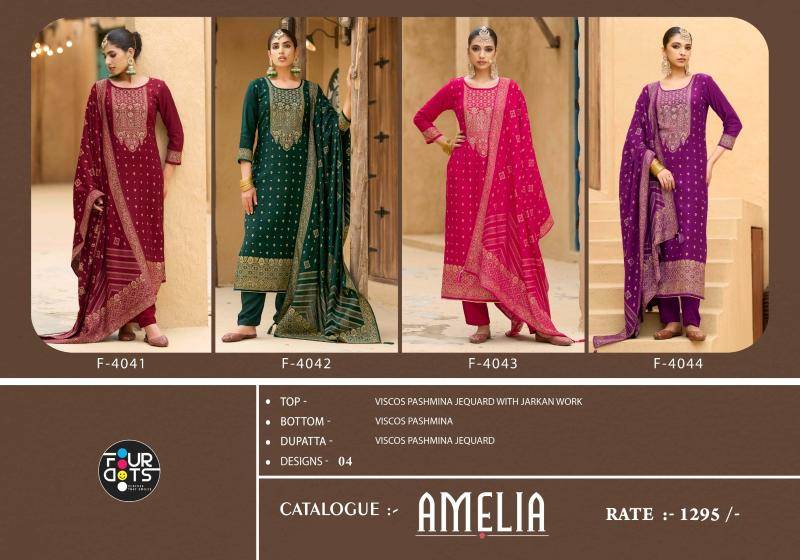 Fourdots amelia wholesale dress material market in surat