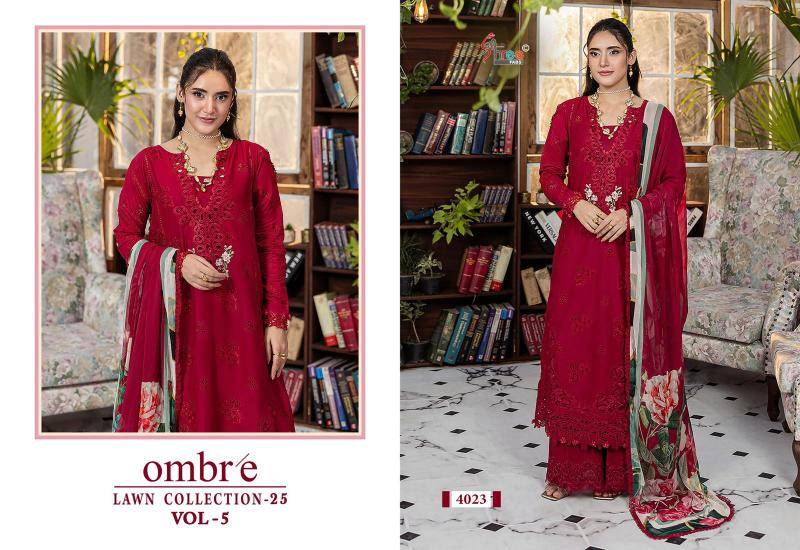 Shree fab ombre lawn collection vol 5 pakistani suits wholesale dealers in delhi
