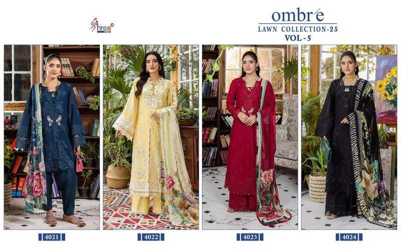 Shree fab ombre lawn collection vol 5 pakistani suits wholesale dealers in delhi