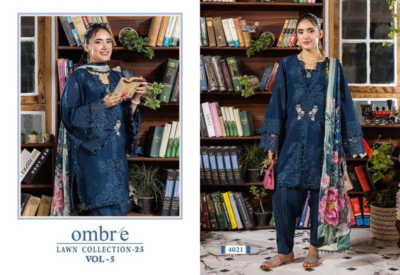 Shree fab ombre lawn collection vol 5 pakistani suits wholesale dealers in delhi