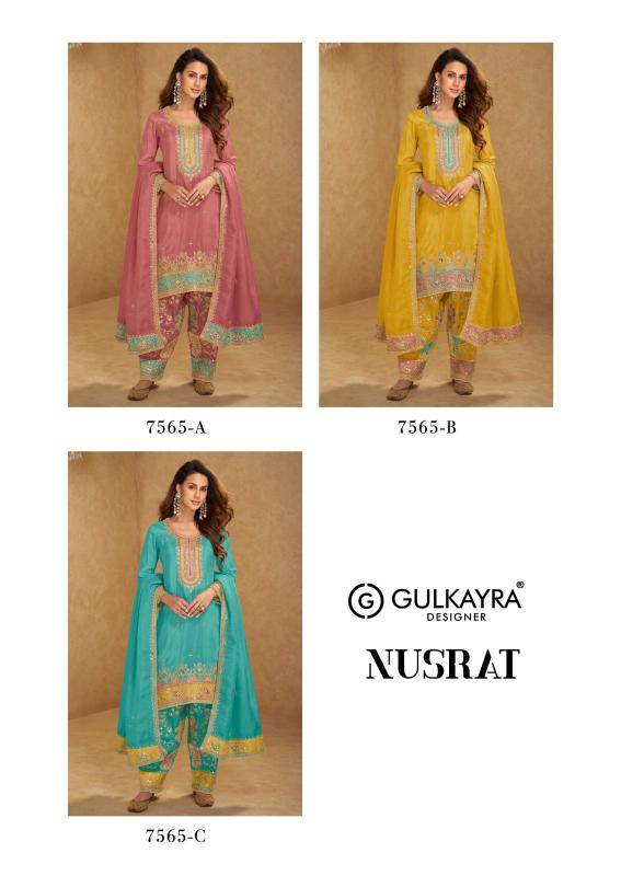 Gulkayra designer nusrat pakistani suits in delhi chandni chowk wholesale price list