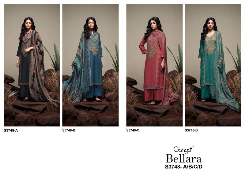 Ganga bellara 3748 Surat dress material online shopping