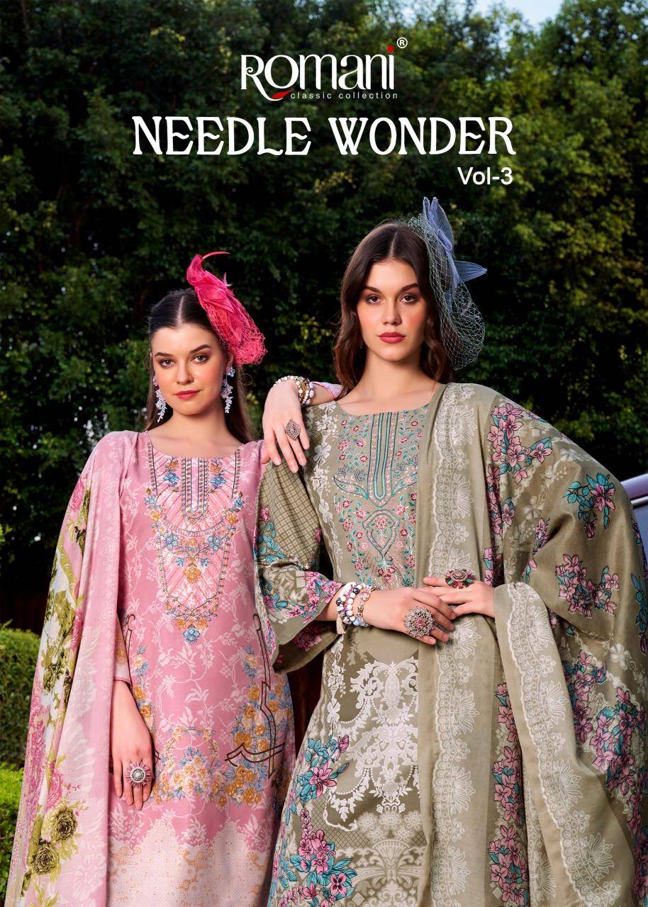 Romani needle wonder vol 3 Dress material in Surat for boutique