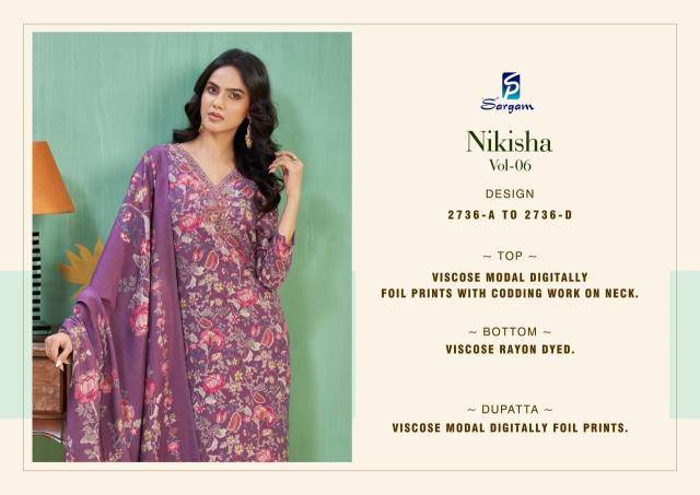 Sargam nikisha vol 6 Surat dress material online wholesale