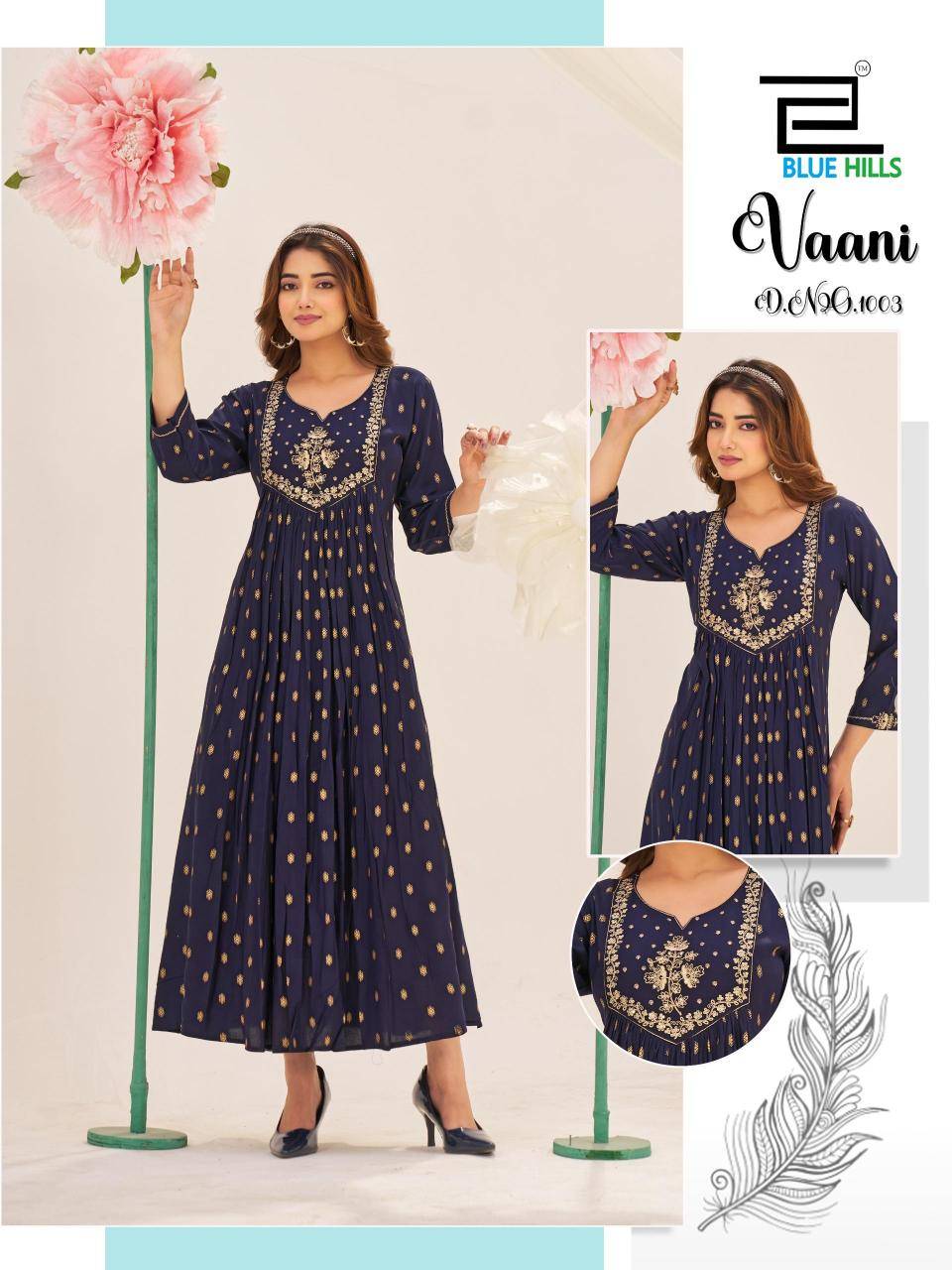 Blue hills vaani Kurti manufacturers in Kolkata 