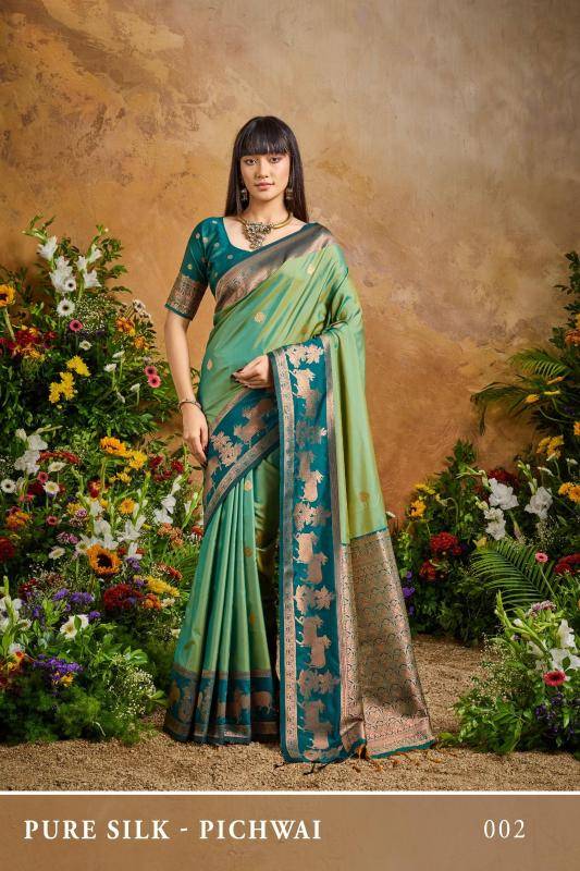Rajtex pure silk pichwai Online saree wholesale
