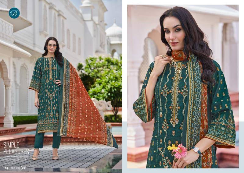 Belliza bin saeed vol 8 Designer dress materials wholesale