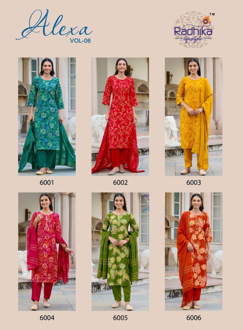 Radhika lifestyle alexa vol 6 Kurti wholesalers in Delhi