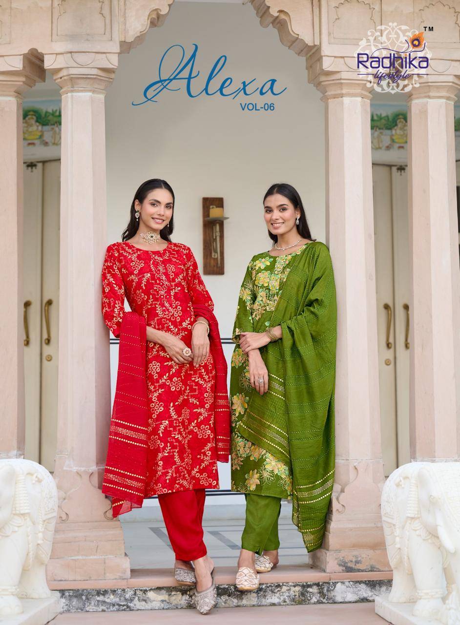 Radhika lifestyle alexa vol 6 Kurti wholesalers in Delhi