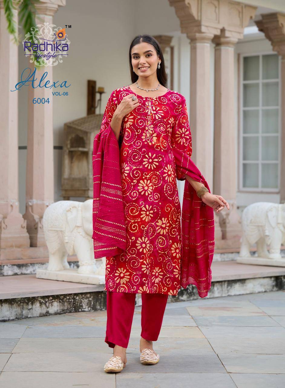 Radhika lifestyle alexa vol 6 Kurti wholesalers in Delhi