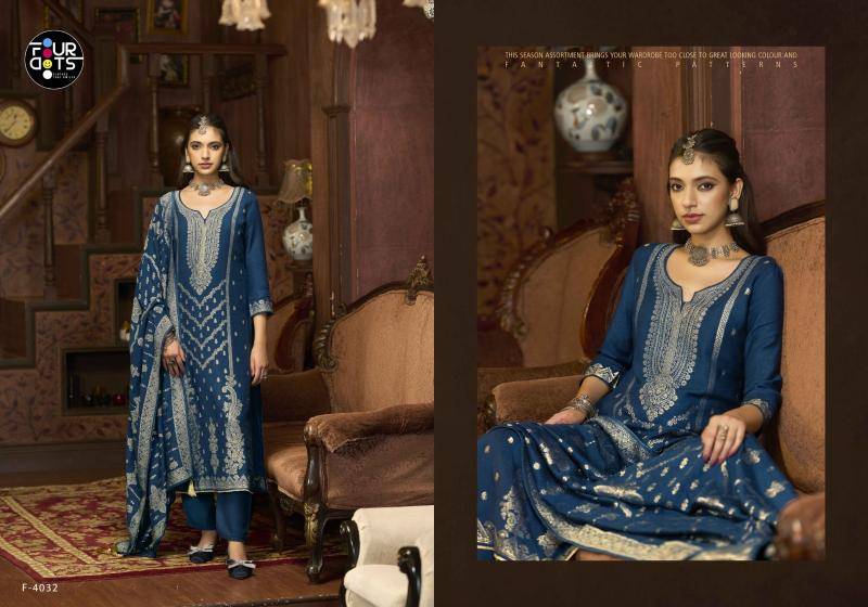 Fourdots emmie Surat dress material wholesalers