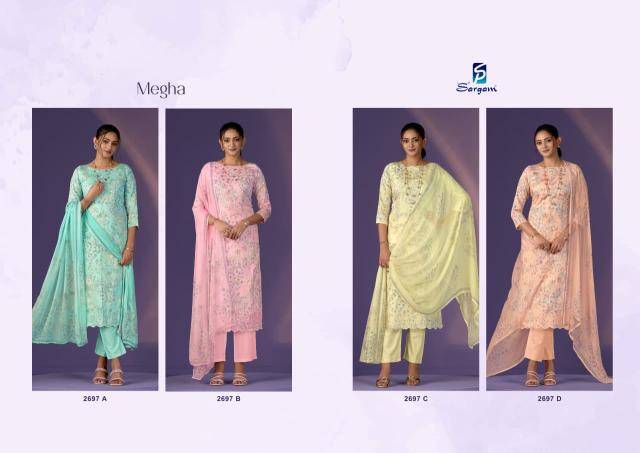 Sargam megha Surat unstitched dress material wholesale