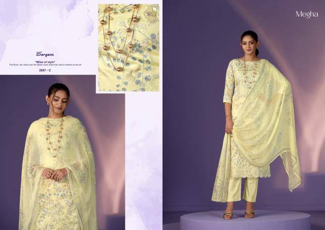 Sargam megha Surat unstitched dress material wholesale