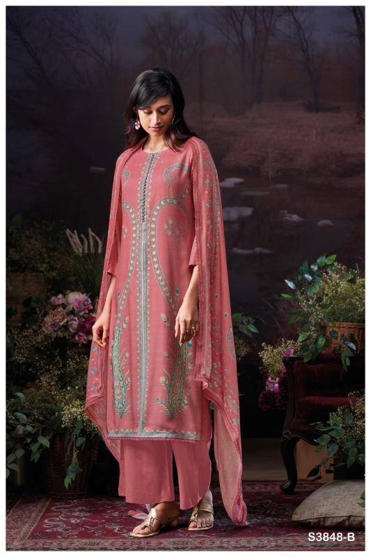 Ganga rimsha 3848 Designer dress material wholesale market in Delhi