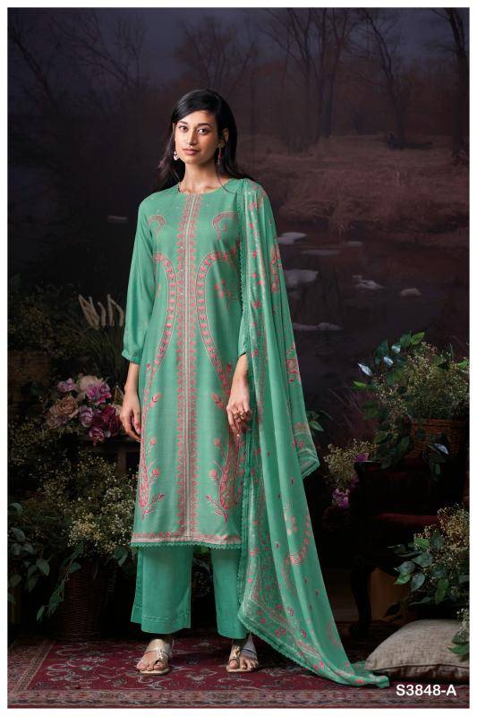 Ganga rimsha 3848 Designer dress material wholesale market in Delhi