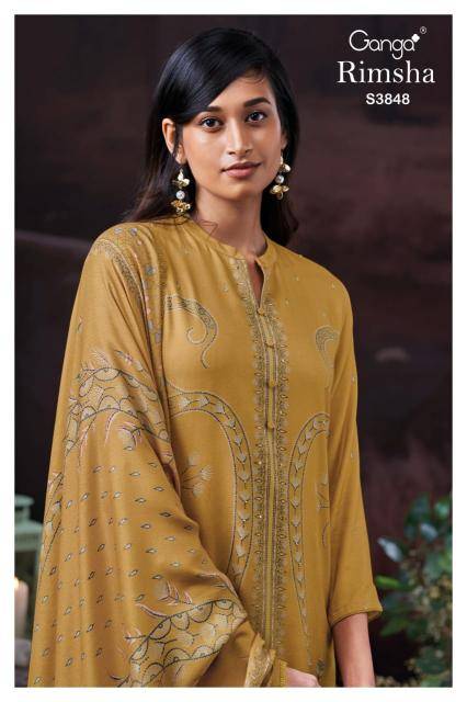 Ganga rimsha 3848 Designer dress material wholesale market in Delhi