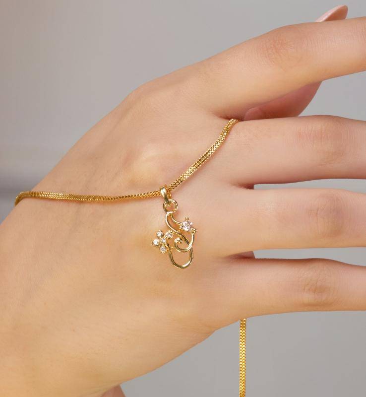 Micro gold chain pendent 15 Fashion jewellery wholesale supplier