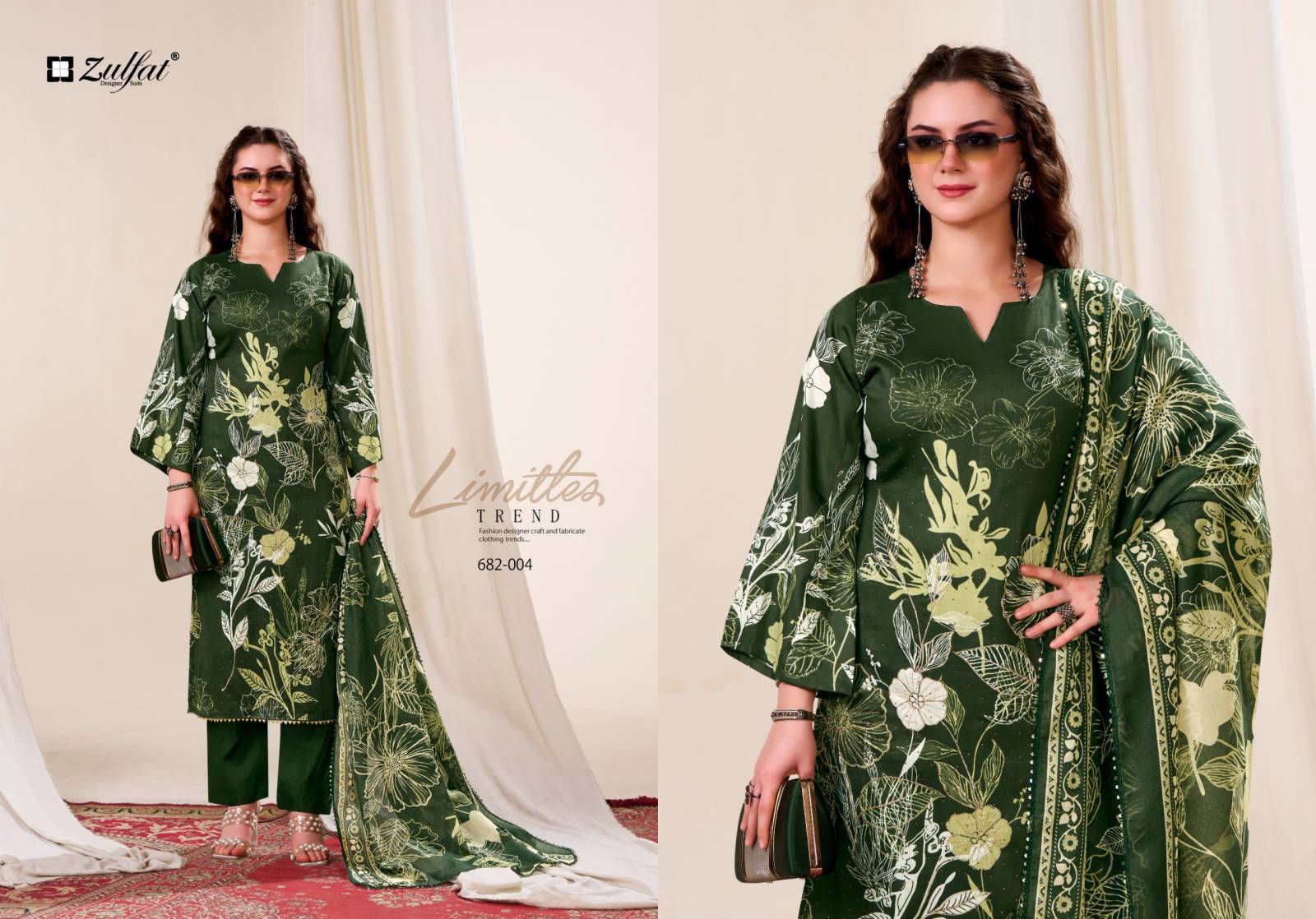 Zulfat Latifa Ladies dress material wholesale