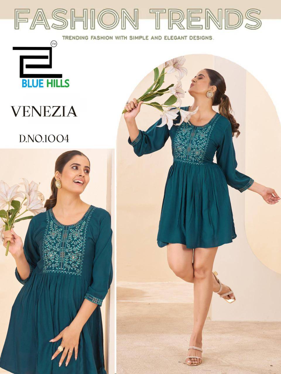 Blue hills venezia Kurti wholesale price in India