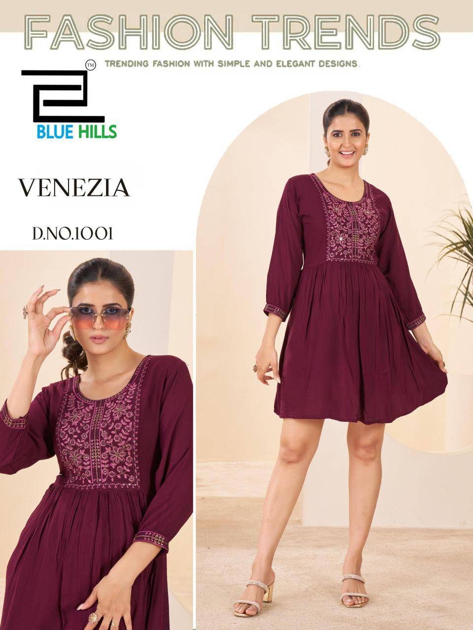 Blue hills venezia Kurti wholesale price in India