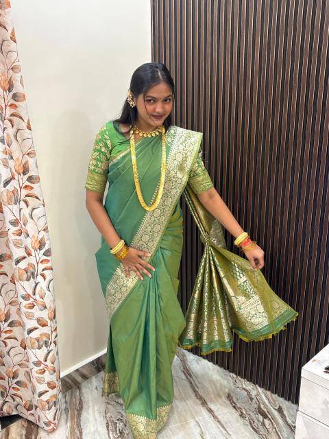 Krishnavi soft banarasi gala pallu Saree distributors in India