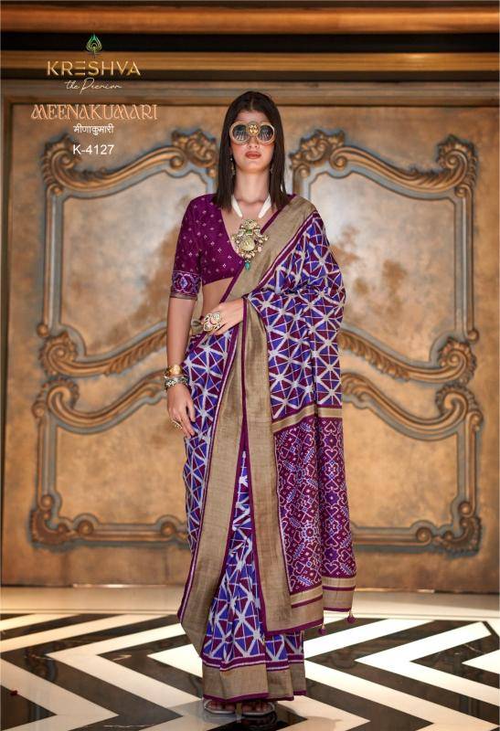 Kreshva meenakumari Designer sarees wholesale in Ahmedabad