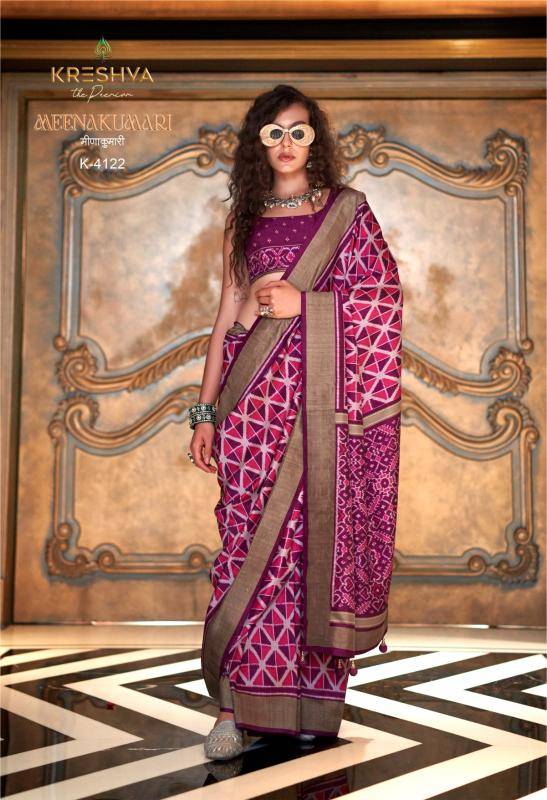 Kreshva meenakumari Designer sarees wholesale in Ahmedabad