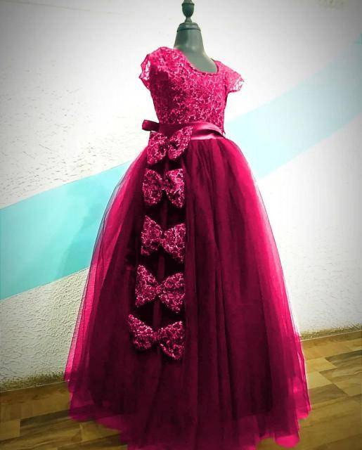 Adhya kids girls party wear gown Latest Kurti trends in Hyderabad